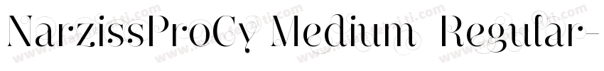 NarzissProCy Medium  Regular字体转换